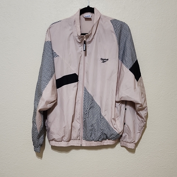 Reebok Other - Reebok Windbreaker Jacket in Cream and Black